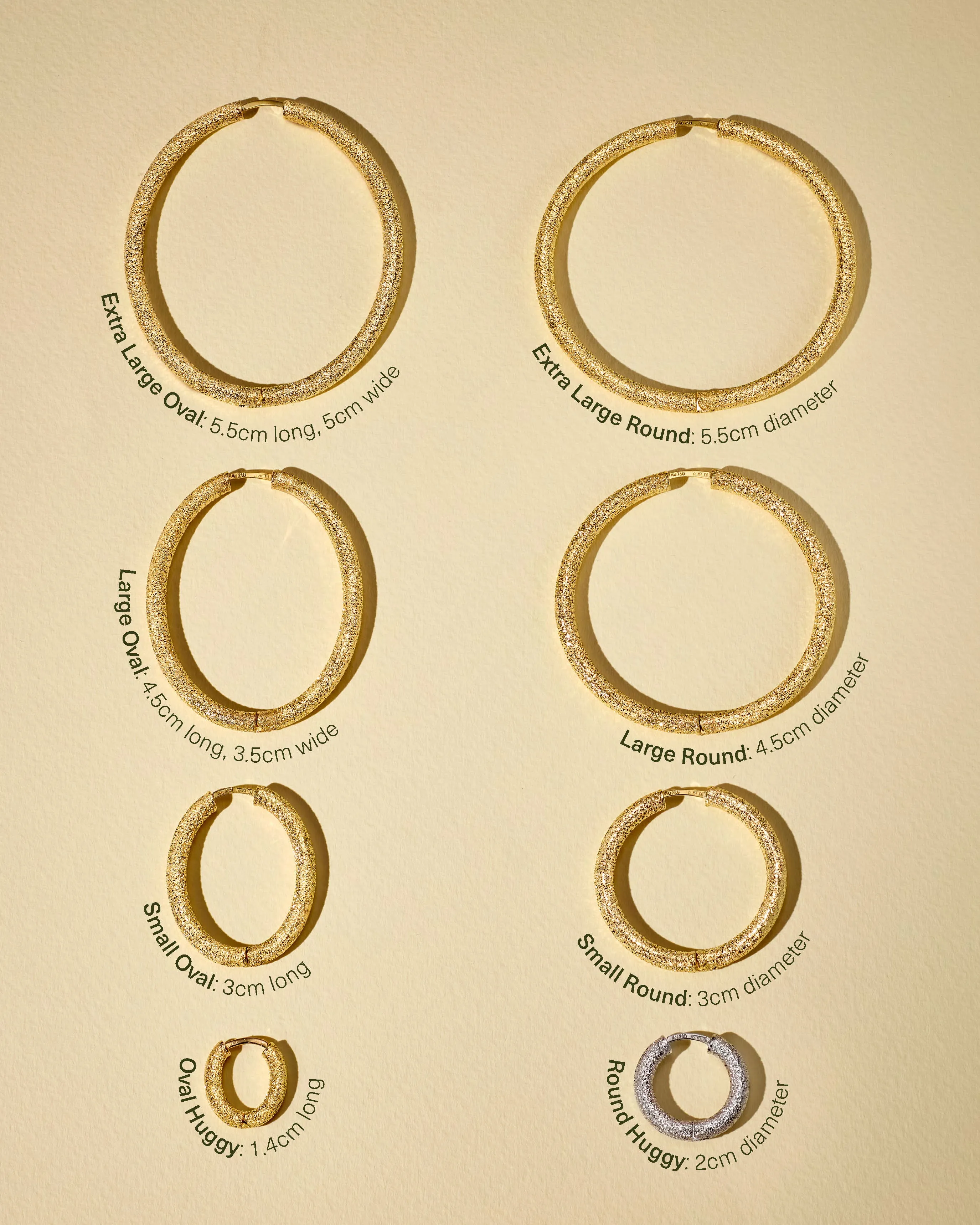 Florentine Finish Extra Large Round Hoop Earrings