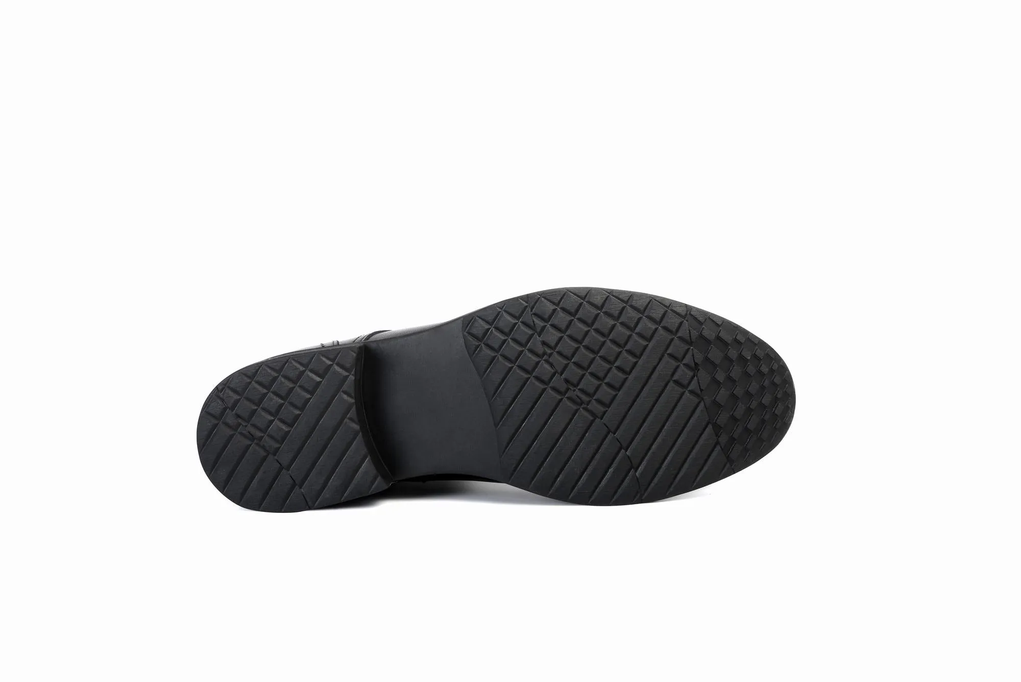 FOOT FEDERATION CAULK DERBY CAP-TOE MENS BOOT BLACK
