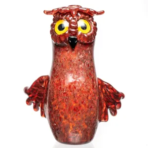 Four Winds Flameworks - Hooter Hand Pipe - Rust Frit