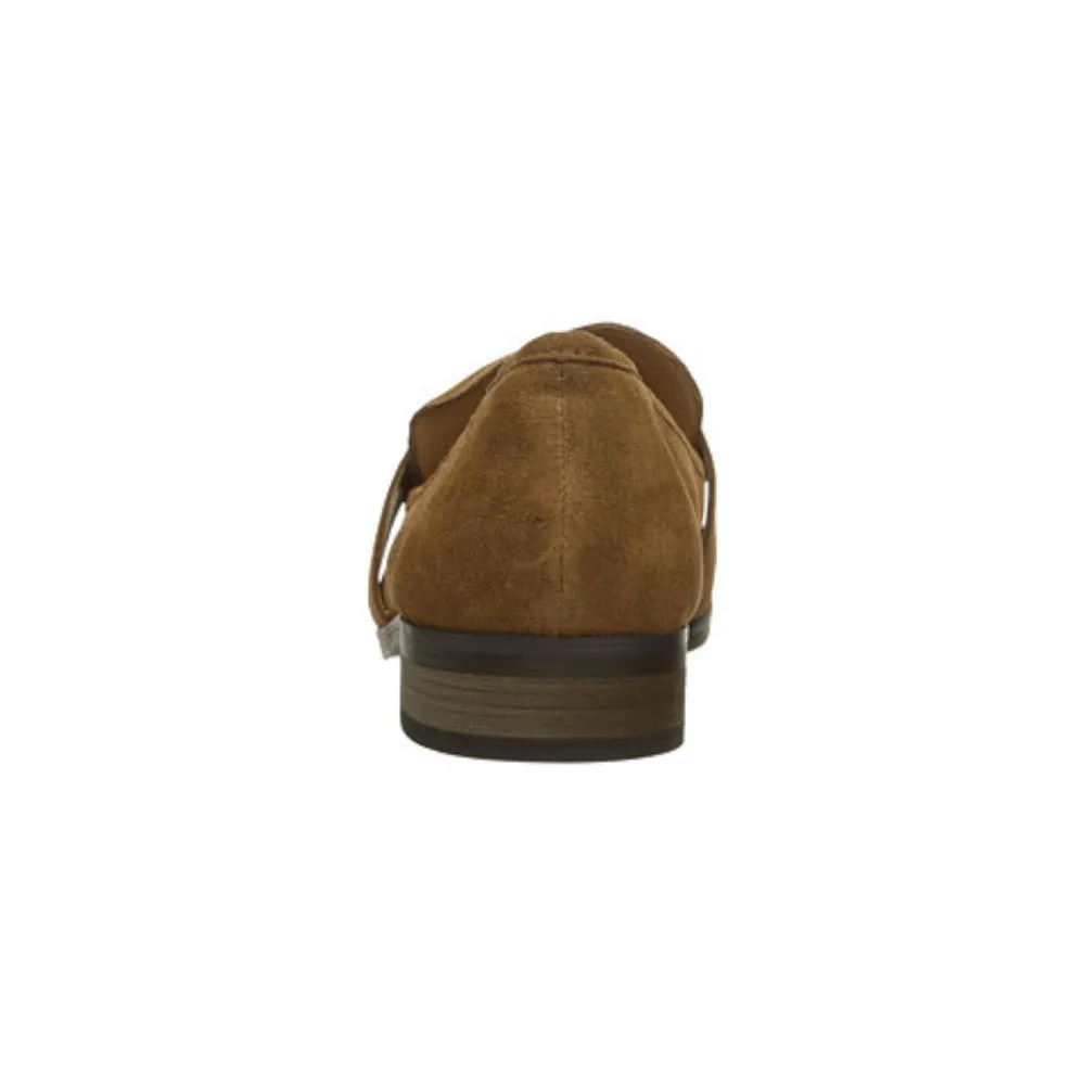 Franco Sarto Baylor Cognac Suede Slip-on Loafer