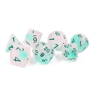 Frosted Glowworm Dice Set