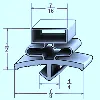 G10  20 1/8" x 56 1/4" OA , Door Gasket,  Magnetic  NRE # 300019