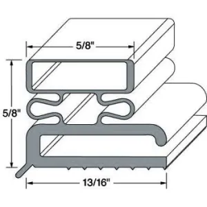 G494  36 5/8" x 80" OD ,  Door Gasket , Screw Mounted ,  4 sides   NRE # 306307