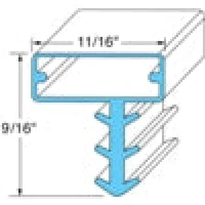 G544 Door Gasket, Frame , 36" x 80" OD, 3 sided  NRE # 055835