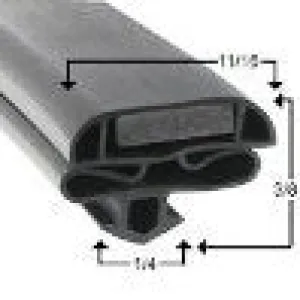 G632  28 13/16" x 72 7/8"   Door Gasket For Glass Door Units,  NRE # 163830
