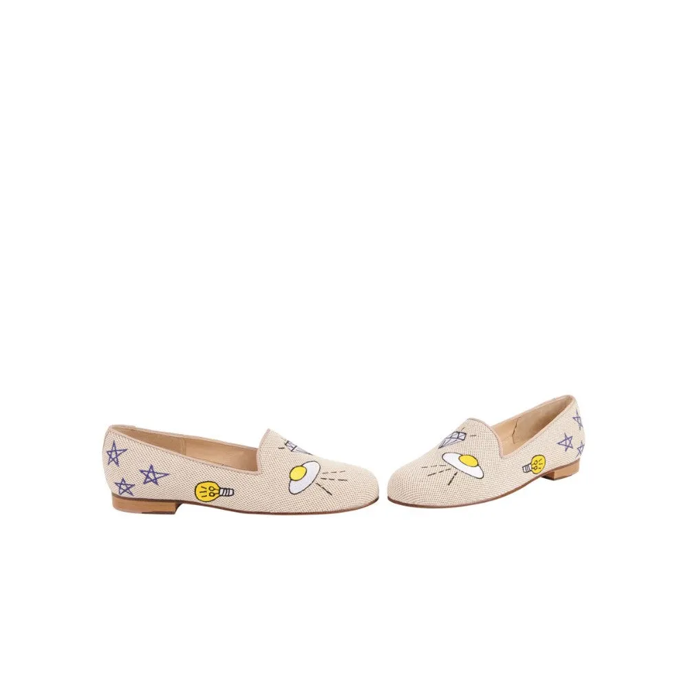 Gatsby Flying Saucer Natural Jon Josef Loafer Flat