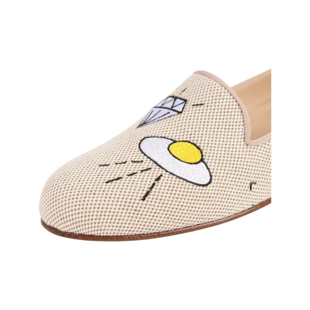 Gatsby Flying Saucer Natural Jon Josef Loafer Flat