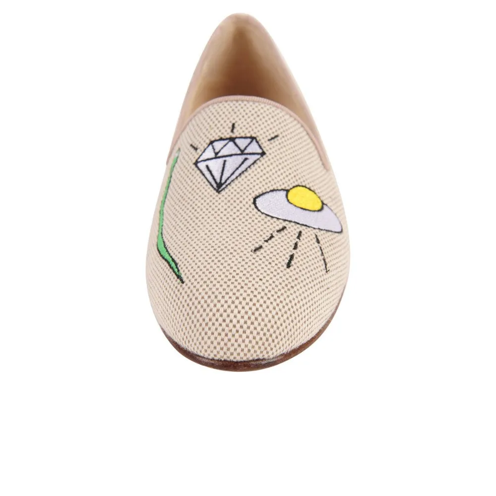 Gatsby Flying Saucer Natural Jon Josef Loafer Flat