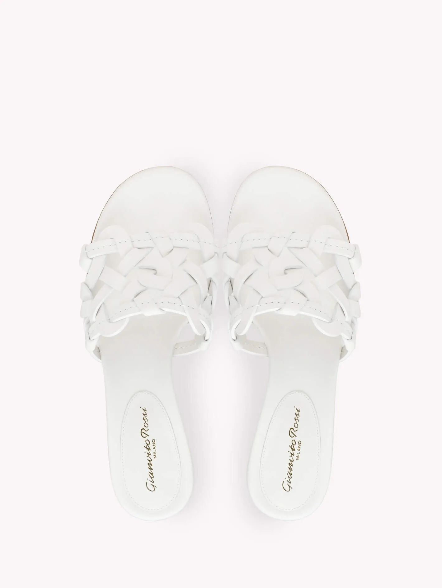 Gianvito Rossi Amalfi 45 Calf in White Bian