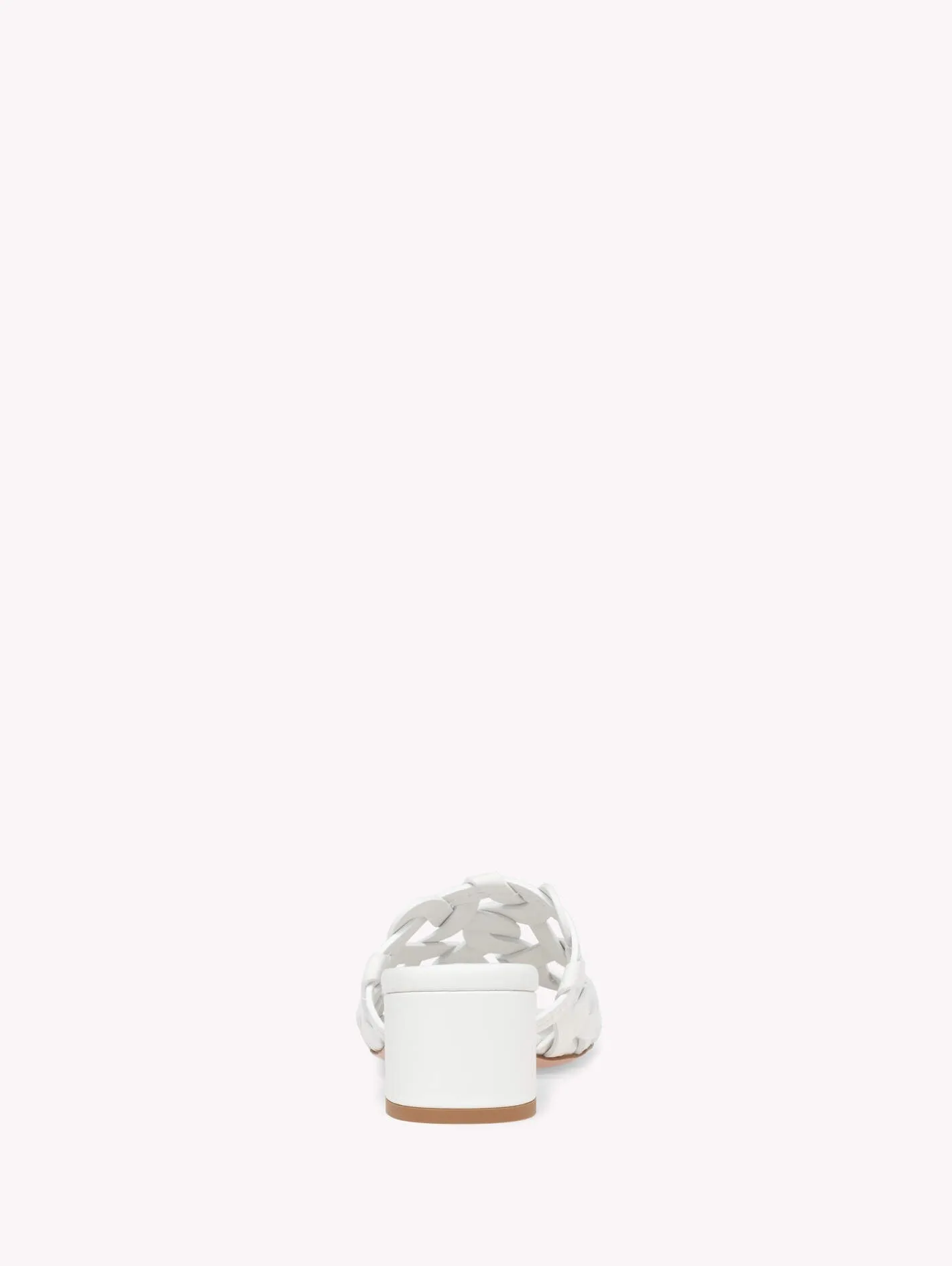 Gianvito Rossi Amalfi 45 Calf in White Bian