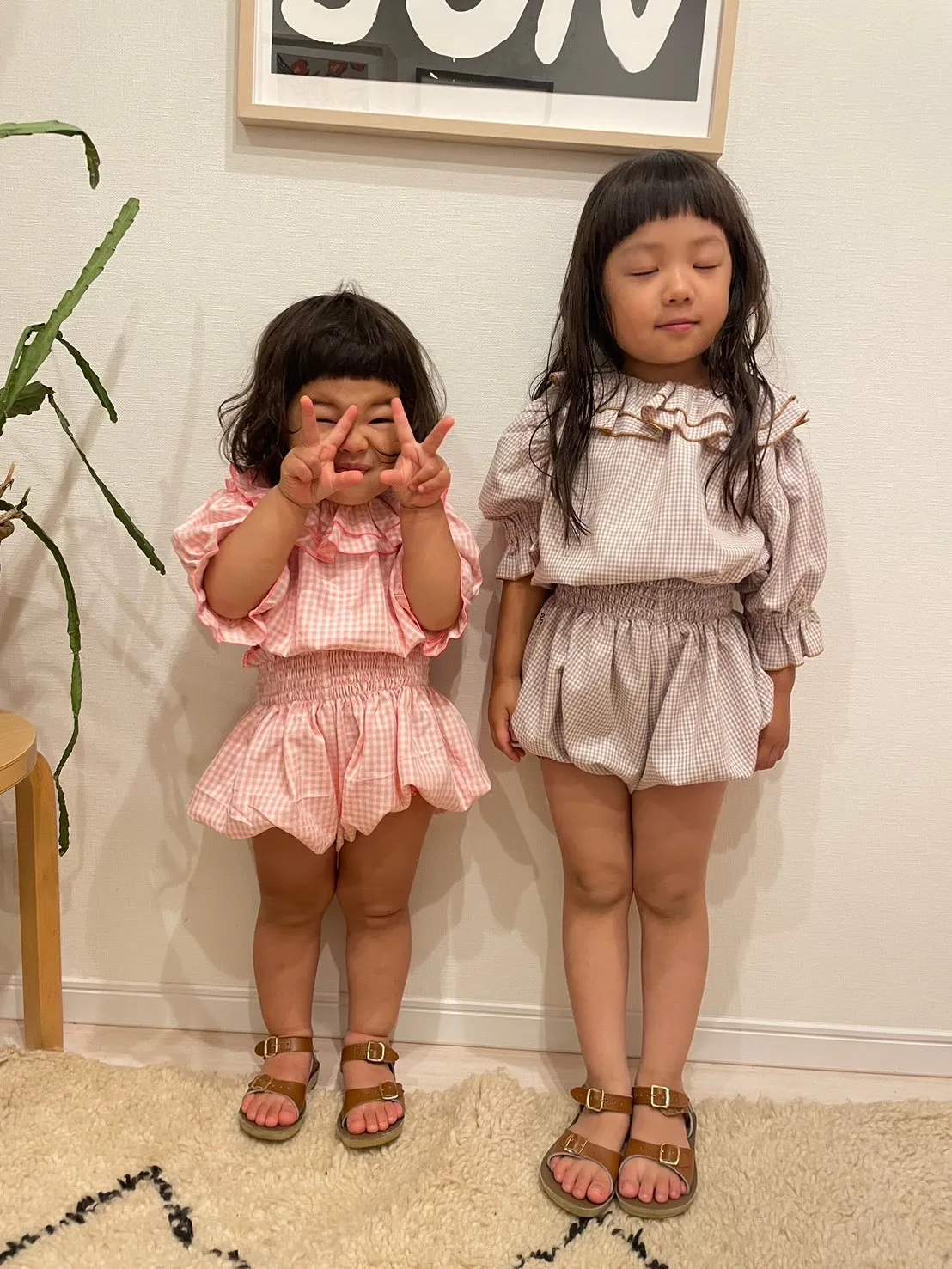 Gingham Tops&Bloomers
