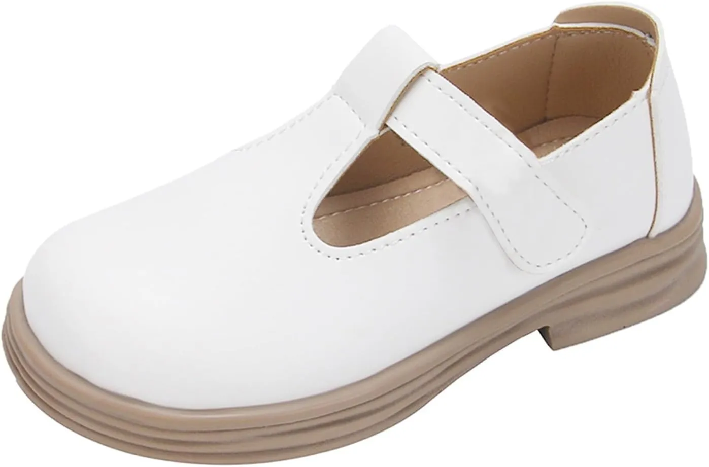 Girls Chunky Heel Mary Jane Dress Shoes School 𝗨niform T-Strap Ballet Flat𝘀 Toddler Sneaker Girls 12 Size Toddler