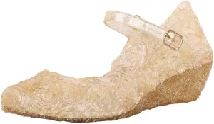 Girls Jelly Sandals Cosplay Dress Up Mary Jane Flats Heels Dance Party Birthday Single Shoes for Girls School Shoes
