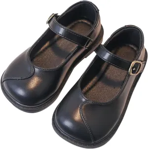 Girls Mary Jane Shoes for Wedding Party Flower Girl School Dress Shoes Low Heel Flats for Big Kids