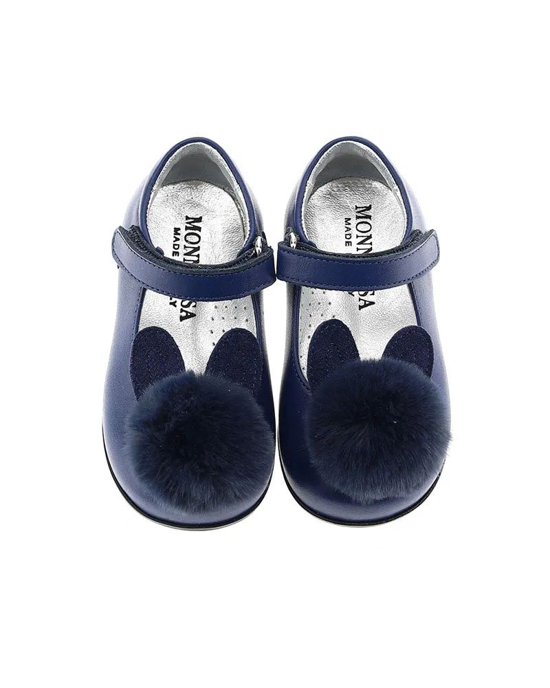 Girls Navy Ballerina