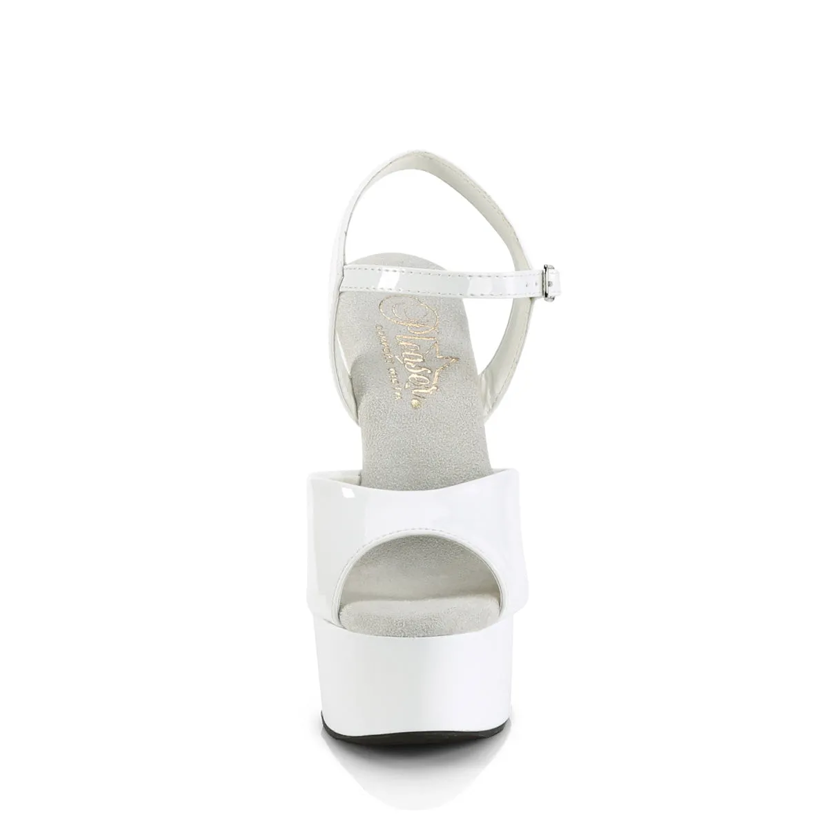 GLEAM-609 Pleaser White Patent Sexy Platform Shoes (Pole Dancing Heels)