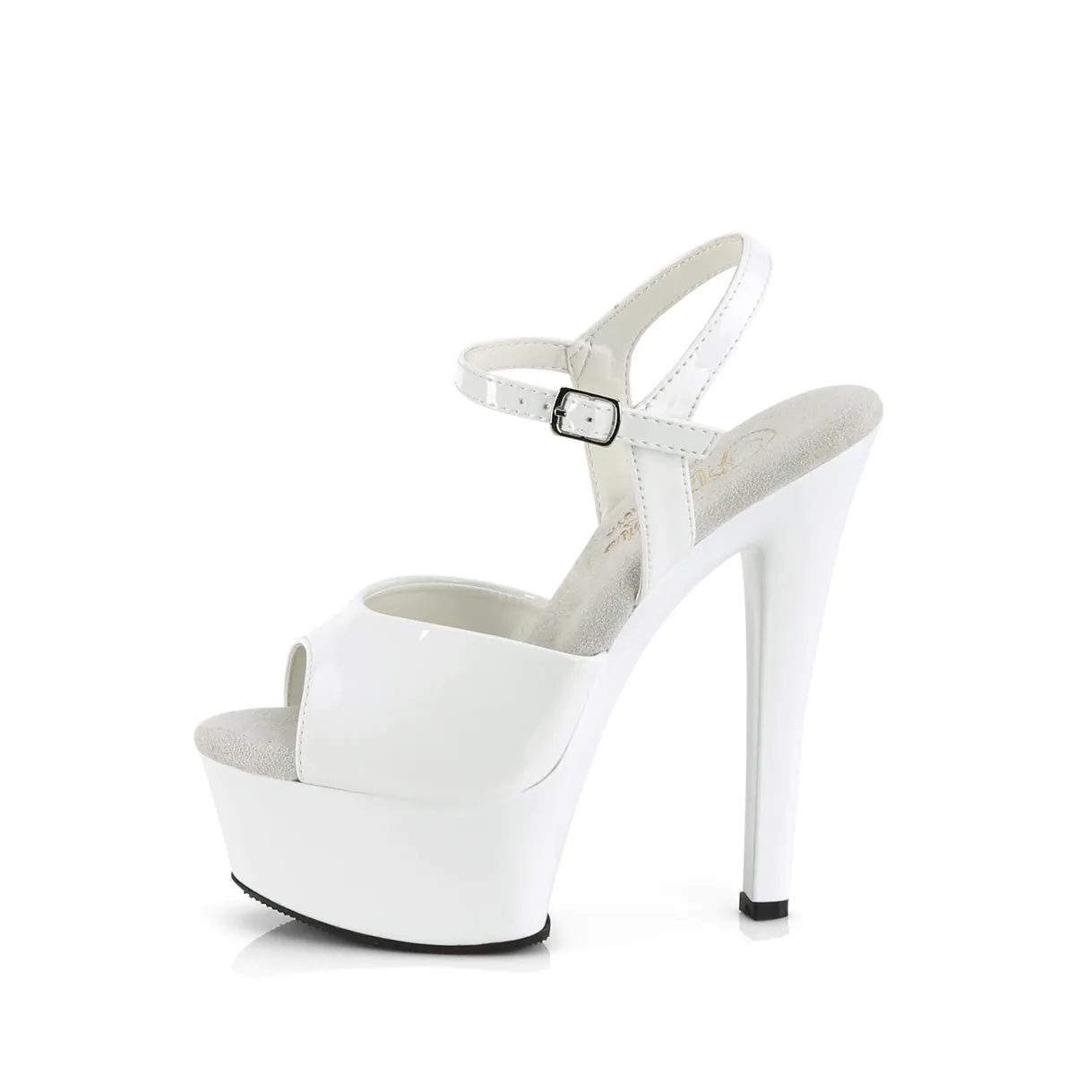 GLEAM-609 Pleaser White Patent Sexy Platform Shoes (Pole Dancing Heels)