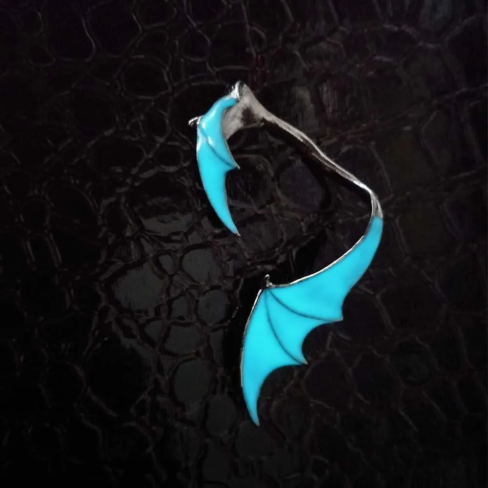Glow In The Dark Dragon Wing Earring
