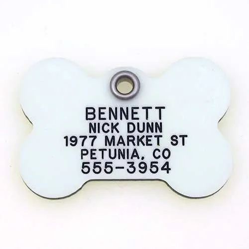 Glow-In-The-Dark Tag - Bone