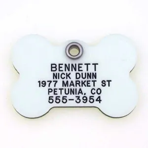 Glow-In-The-Dark Tag - Bone