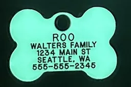 Glow-In-The-Dark Tag - Bone