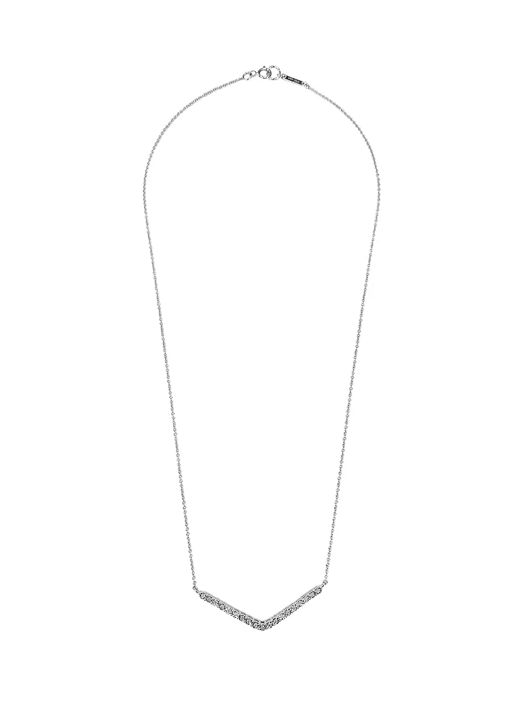 Gold and Diamond V Necklace