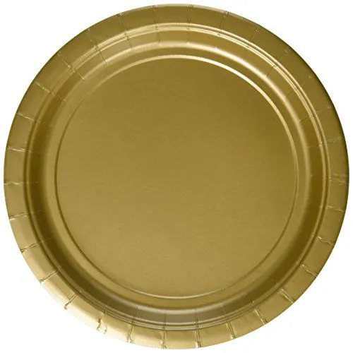 Gold Dinner Paper Plates 10" | 20ct
