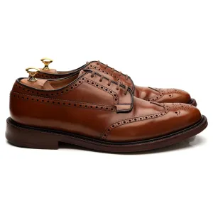 'Grafton' Brown Leather Derby Brogue UK 10.5 G