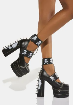 Grim Reaper Platform Heels