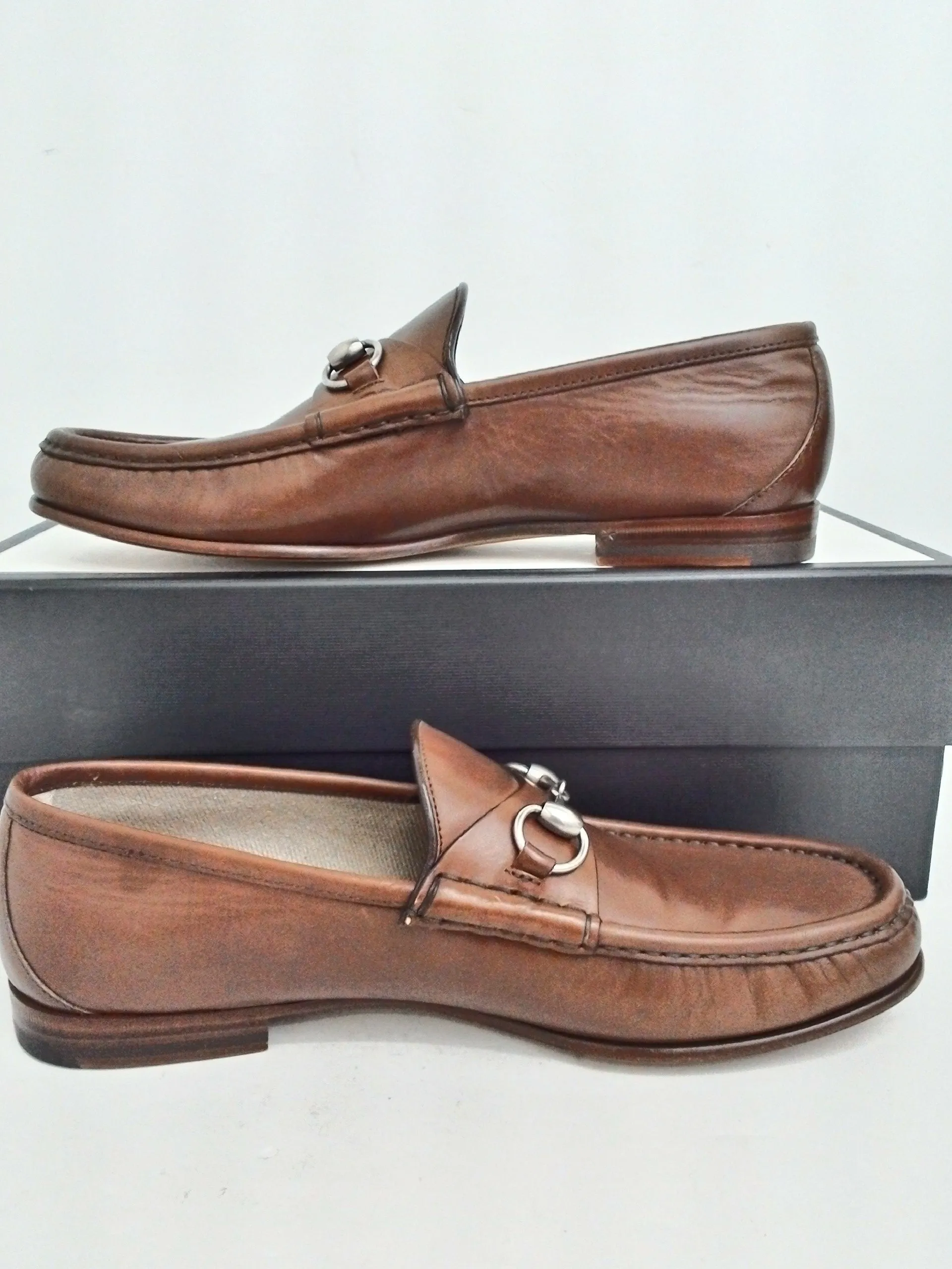 Gucci Men's Leather Moccasins Size 9.5