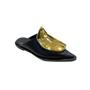 HAGUH Metal Embellished Flat Slippers Slides