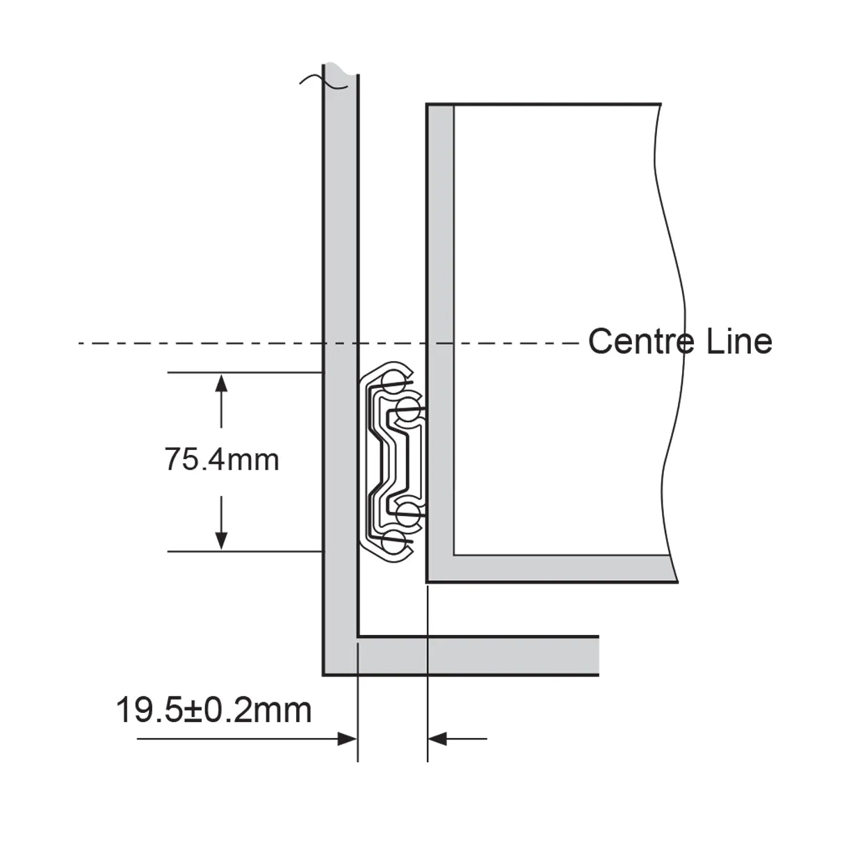 Heavy-Duty Ball Bearing Drawer Non-Locking Slides | 225kg, 450mm
