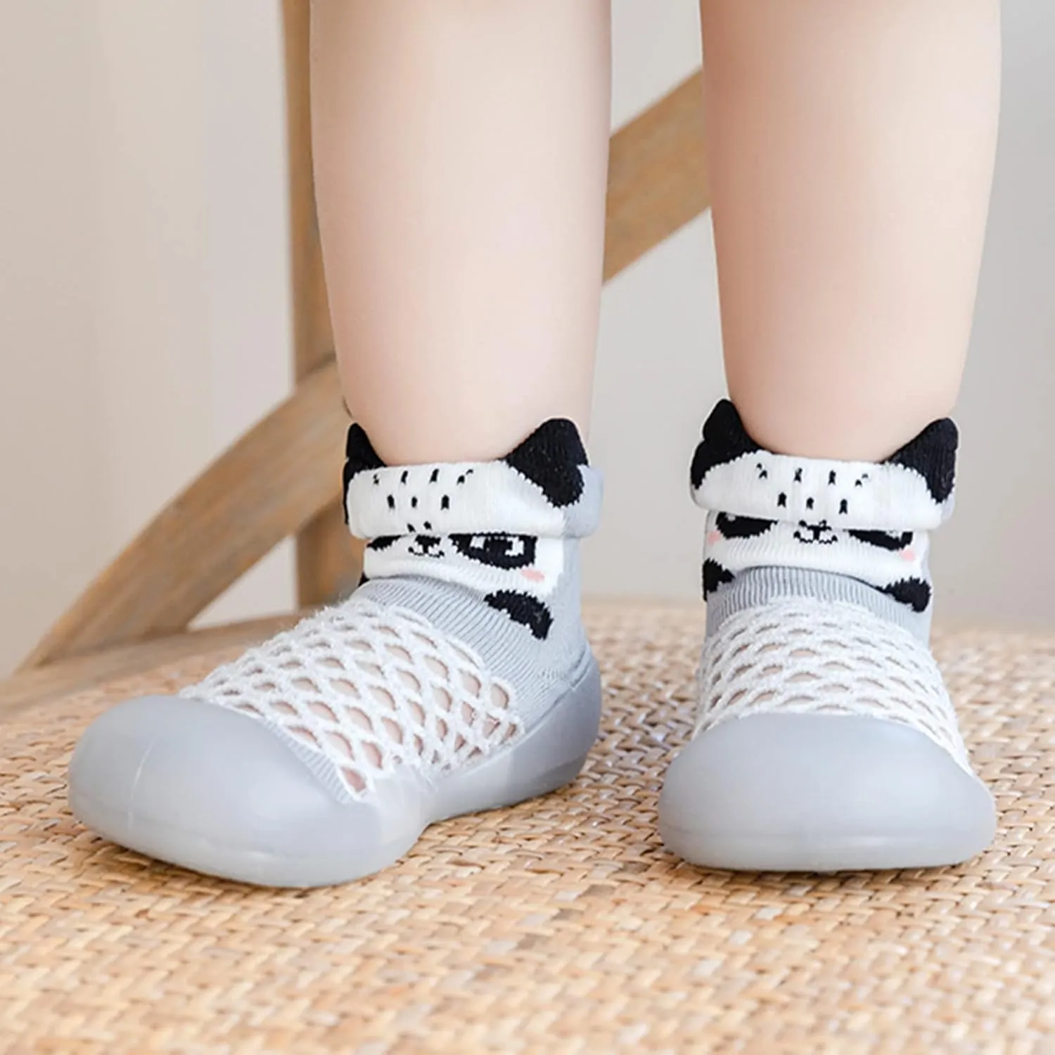 Infant Boys Girls Animal Print Cartoon Shoes Toddler Mesh The Floor Non Slip Prewalker Shoes Toddler Shoes for Girls