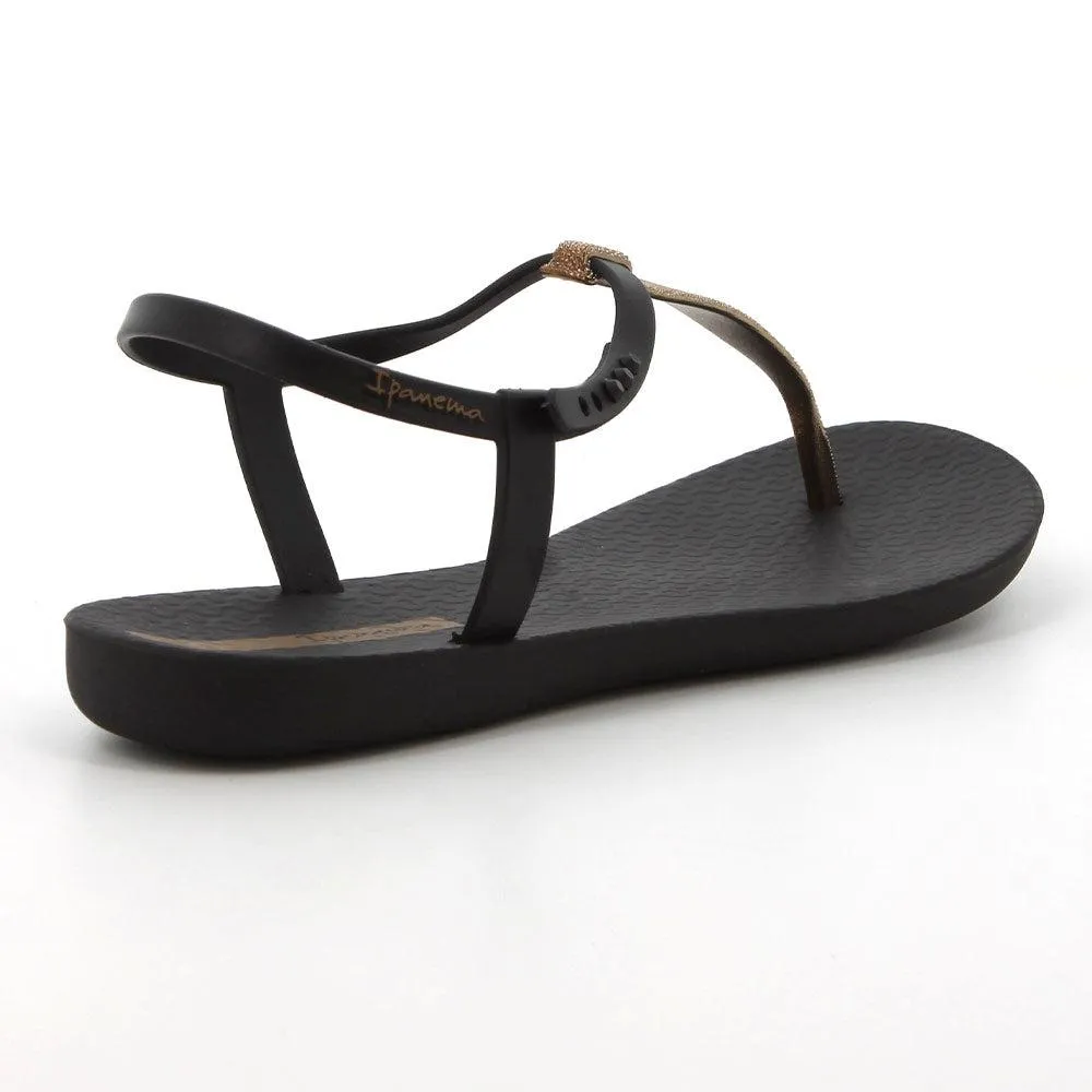 Ipanema Back Strap Sandals - Black/Gold