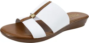 ITALIAN Shoemakers Women's Sofy Wedge Sandal, Comfort Casual Open Toe  Made in Italy, 1.5" Heel