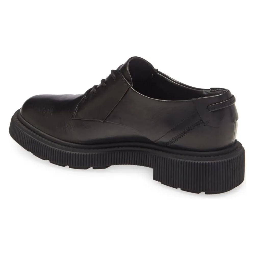 Jaci Black Leather Franco Sarto Oxford Flats