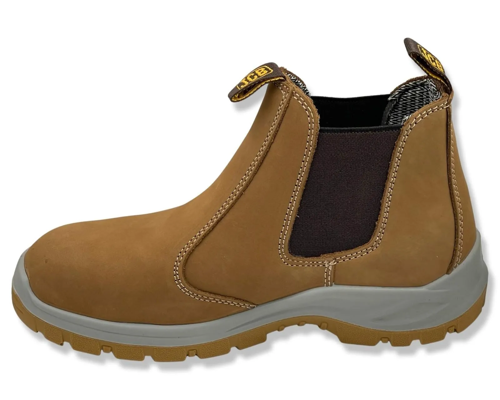 JCB Leather Chelsea Boots NST 2870-OB In Camel For Men's