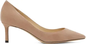 Jimmy Choo Pink Suede Romy 60 Heels