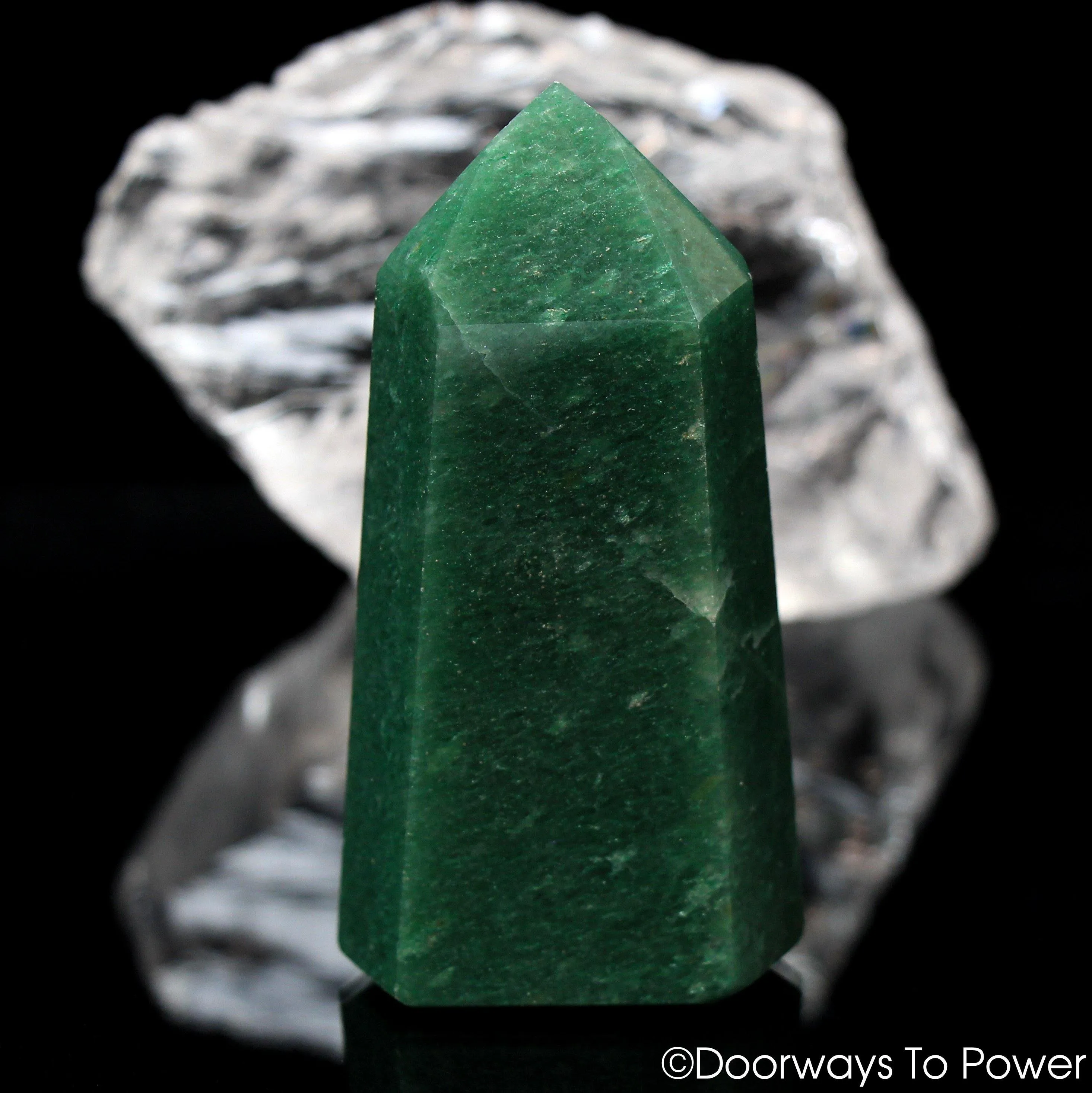John of God Green Aventurine Pyrite Channeling Crystal 'Prosperity & Wealth'