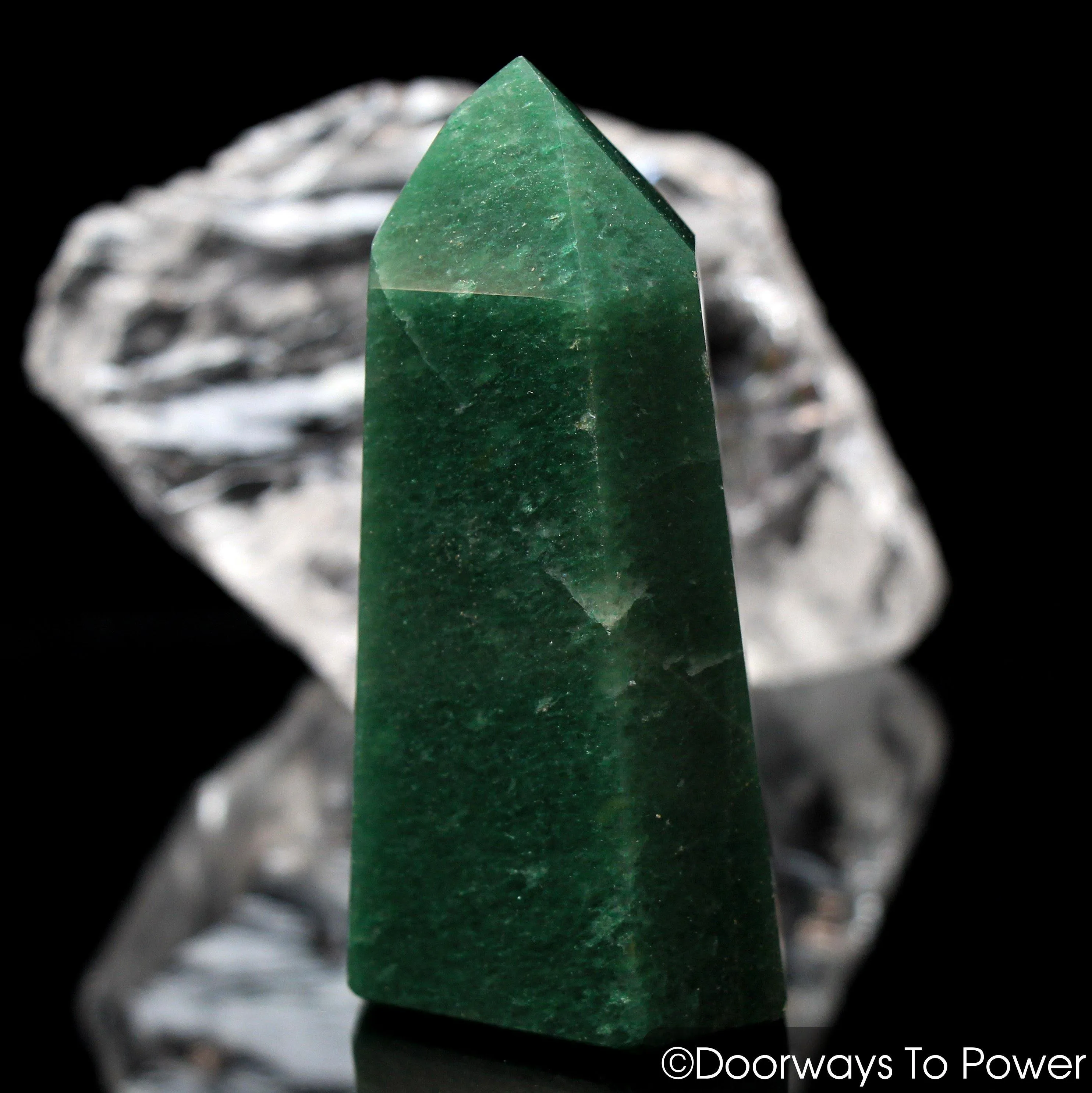 John of God Green Aventurine Pyrite Channeling Crystal 'Prosperity & Wealth'