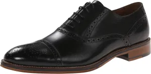 Johnston & Murphy Men’s Conard Cap Toe|Hand-Burnished Leather|Rubber Sole