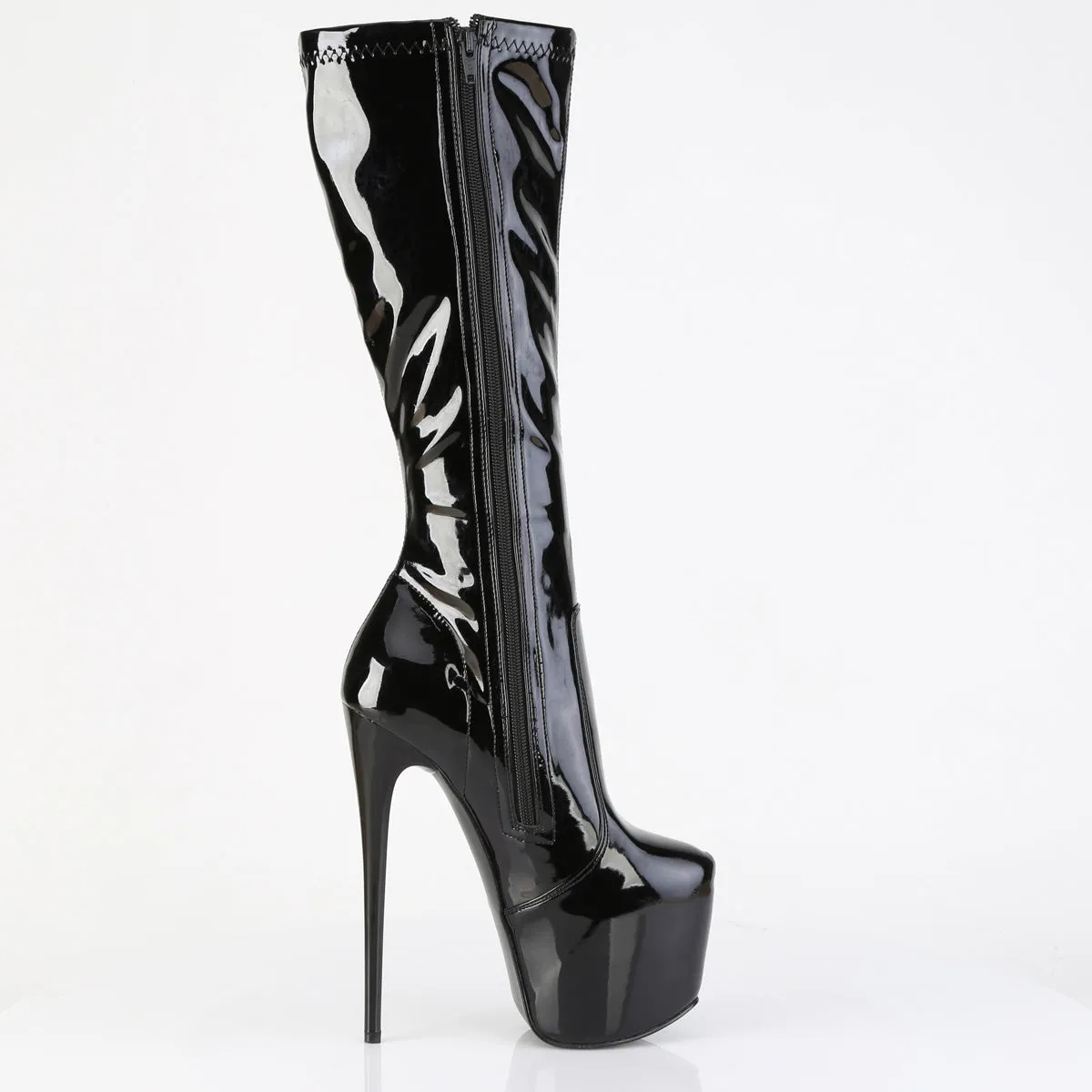 JUBILANT-2000 Pleaser Black Patent Sexy Platform Shoes (Pole Dancing Heels)