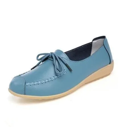 Katalina Women's Flat Leather Loafer Shoes