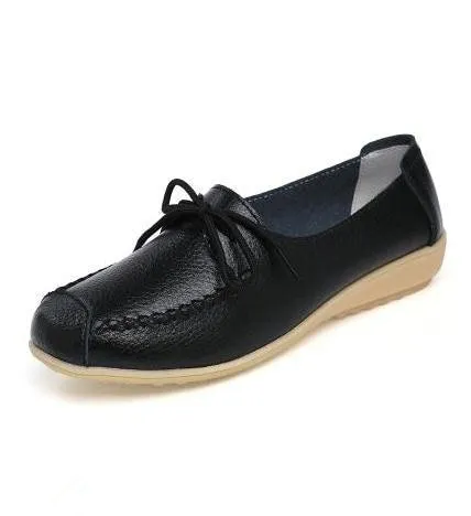Katalina Women's Flat Leather Loafer Shoes