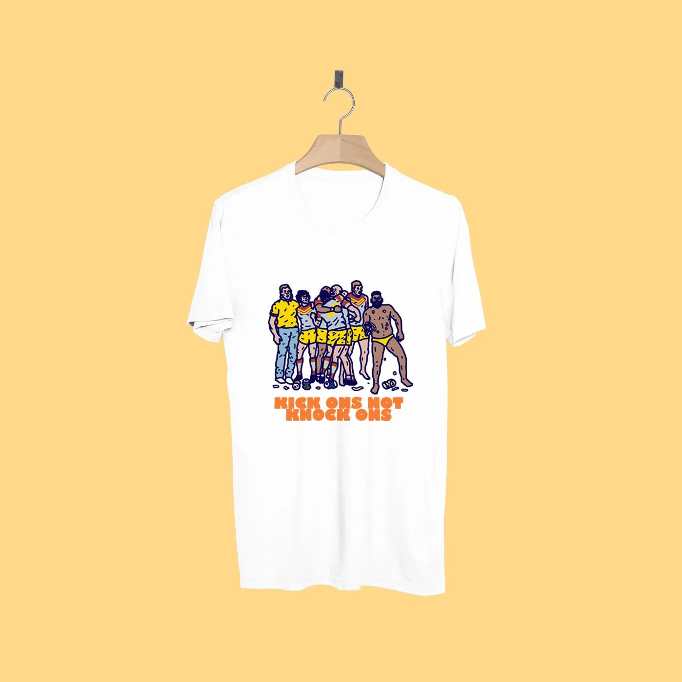 KICK ONS OVER KNOCK ONS - WHITE TEE