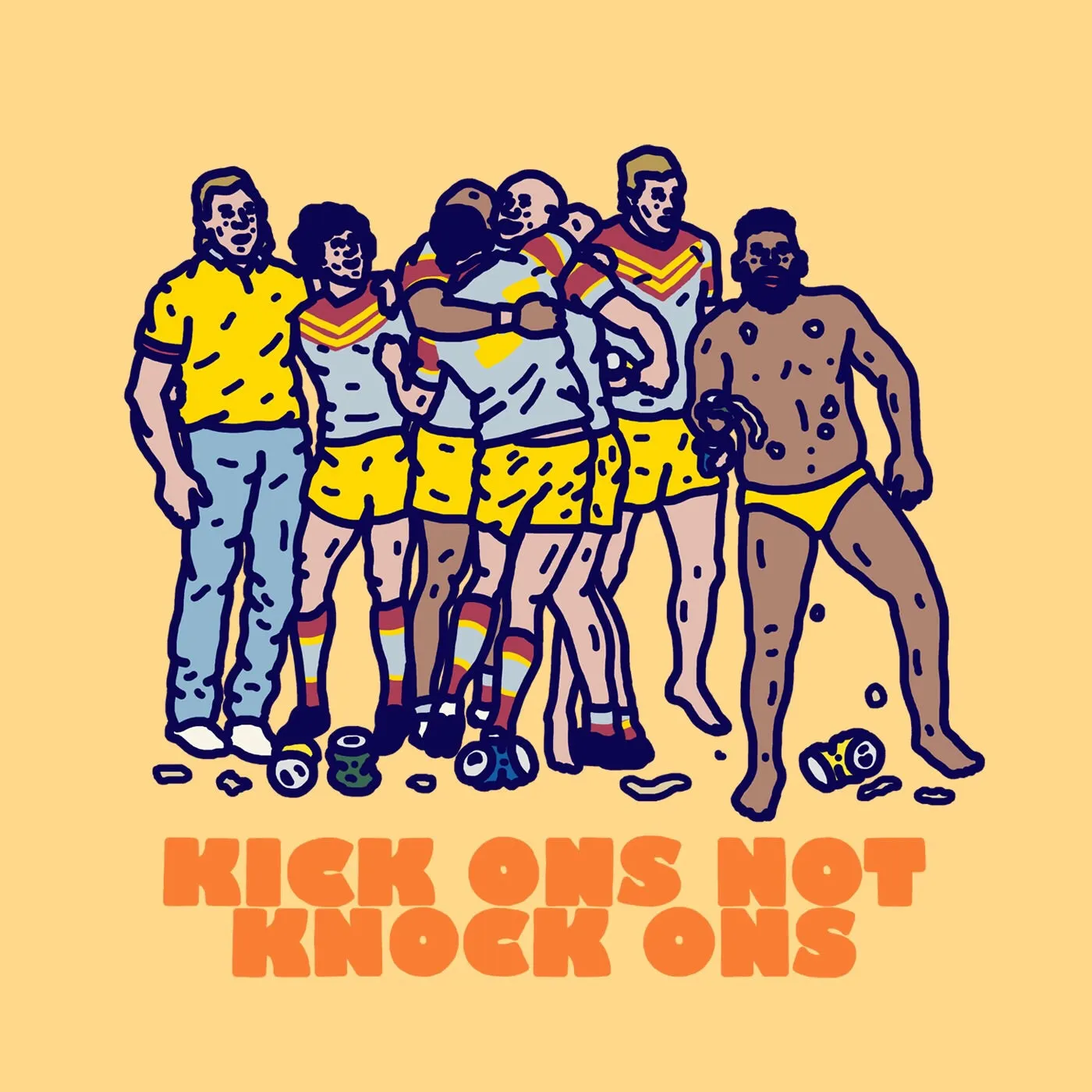 KICK ONS OVER KNOCK ONS - WHITE TEE