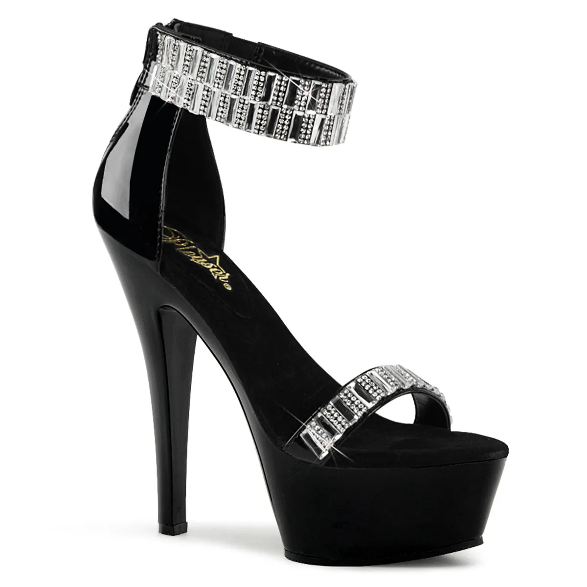 KISS-269RS Pleaser Black Sexy Platform Shoes (Pole Dancing Heels)