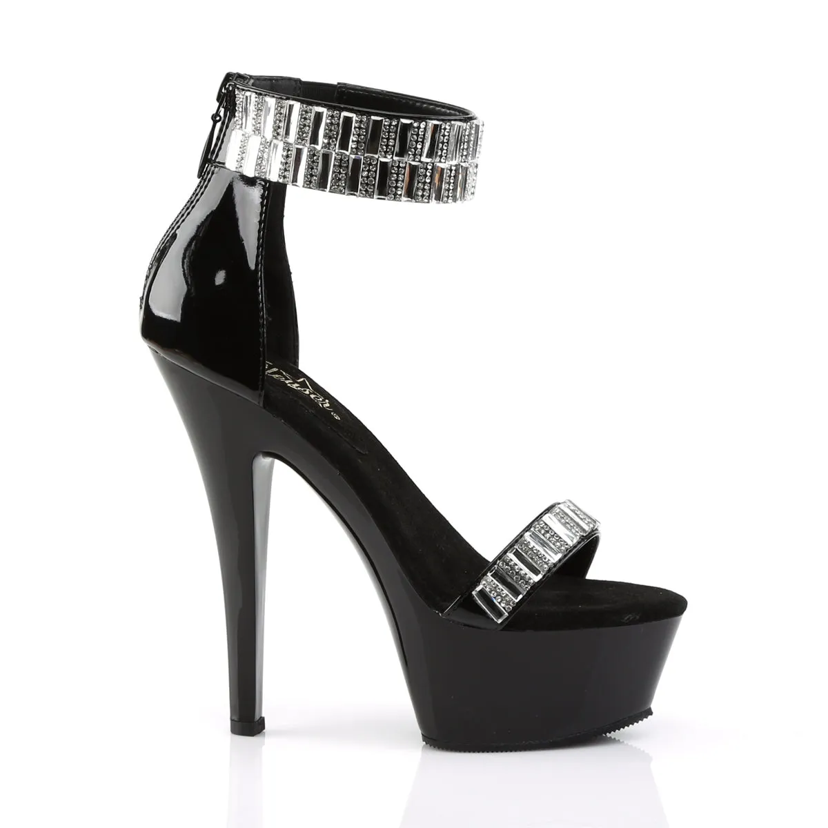 KISS-269RS Pleaser Black Sexy Platform Shoes (Pole Dancing Heels)