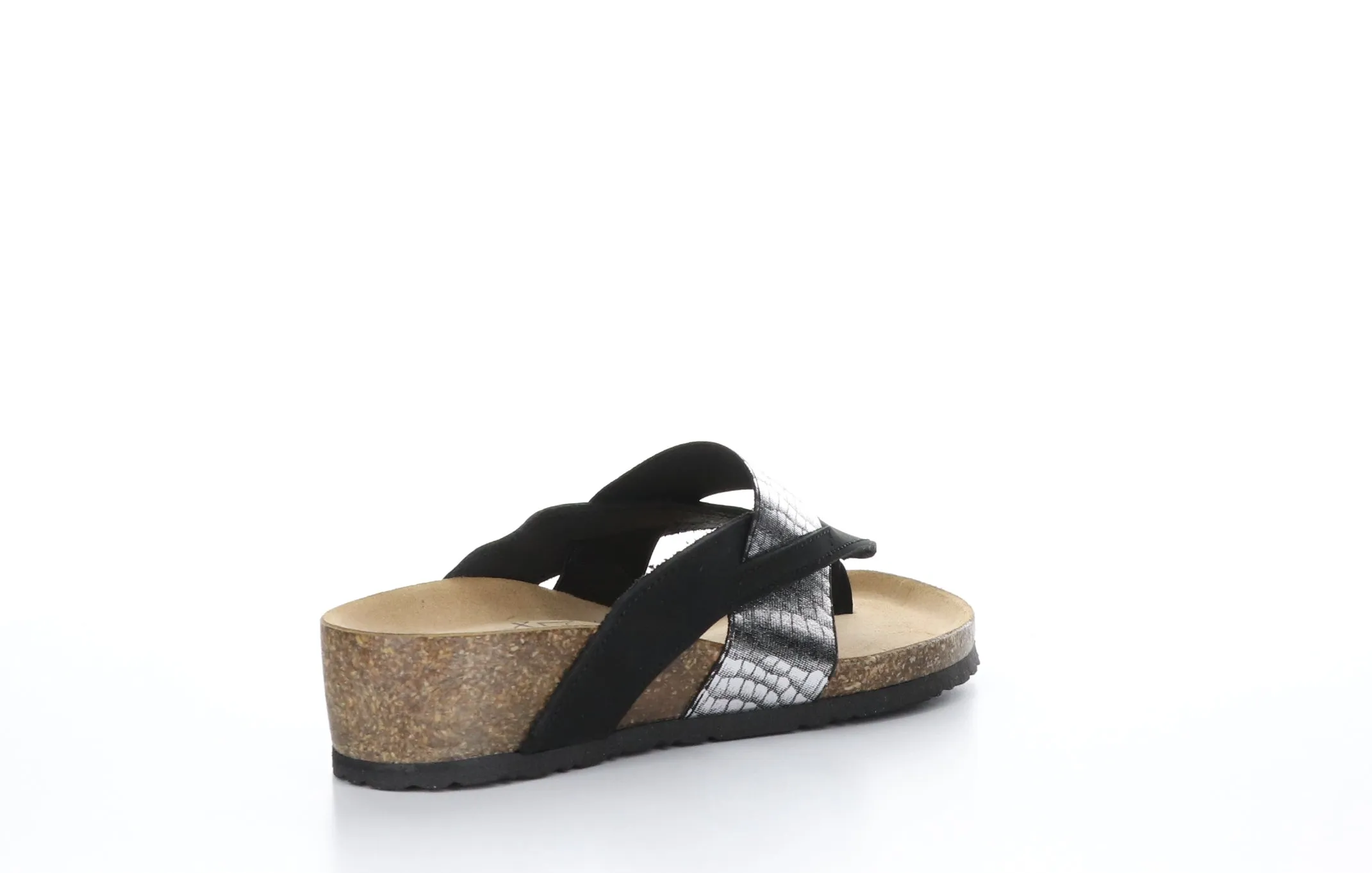 LABELLE Black Thong Sandals
