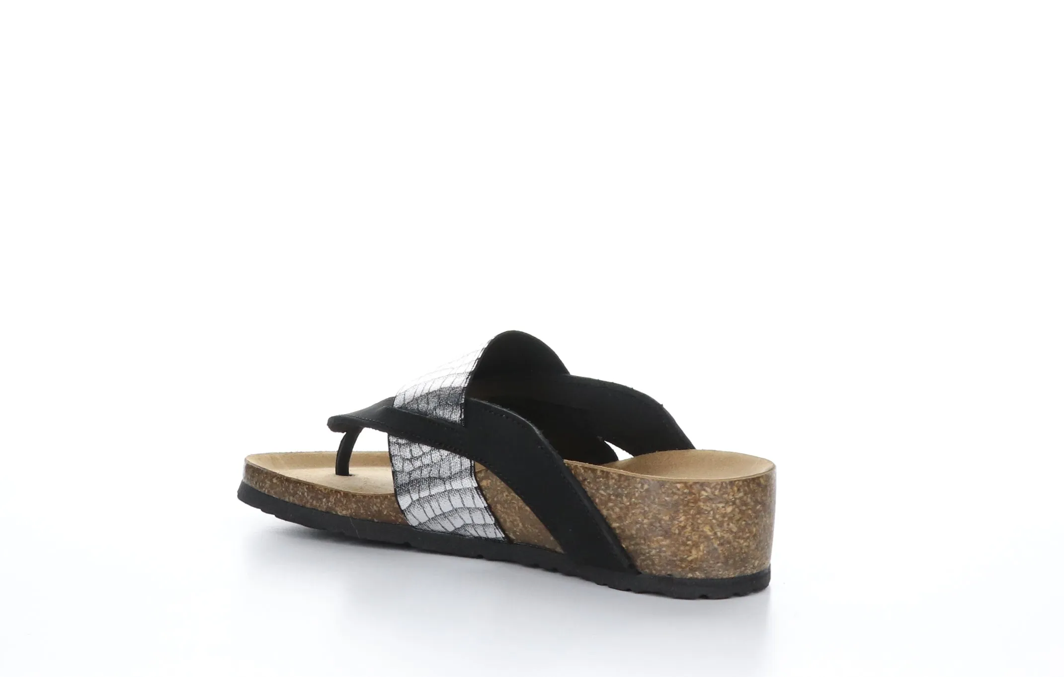 LABELLE Black Thong Sandals